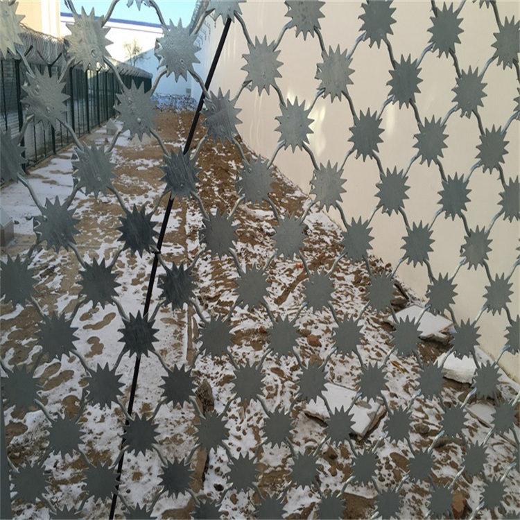 上海梅花刺片隔離鋼網墻圖片3